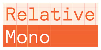 Relative Mono Font Poster 1
